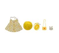 KAILIKETIY Disfraz de Conejo para Mascota Diseño Adorable, Algodón Suave y Transpirable, Adecuado para Asistir a Fiestas y Realizar Sesiones de Imagen, Color Amarillo, 1 Set