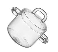 KAILIKETIY Ensaladera de Vidrio con Tapa, Resistente al Calor, Capacidad 700ml, Apta para Microondas, Adecuado para Frutas y Sopas Hogar
