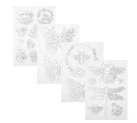 KAILIKETIY Estabilizador Papel de 4 de Bordado Soporte Estable Soluble en Agua Papel de 4 y Material Disolvente para Proyectos de Bordado para Ropa y Quilts