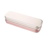 KAILIKETIY Estuche Metálico para Lápices 2 Piezas Caja Organizadora de Bolígrafos Hojalata Rectangular Estuche Escolar para Estudiantes Almacenamiento Casa