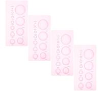 KAILIKETIY Herramientas para Quilling de Papel Diferentes Tamaños 4 Piezas Molde de Media Bola Abs para Hacer Manualidades 3d DIY