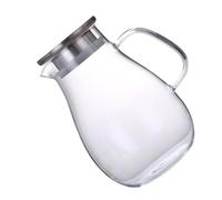 KAILIKETIY Jarra de Agua de Vidrio 2000ml Tapa Antigoteo, Botella para Hogar y Bebidas Frías, Hervidor de Almacenamiento de Gran Capacidad Adecuado para Jugos y Refrescos