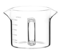 KAILIKETIY Jarra Moderno de Vidrio para Doble 150ml de Leche Boquilla Dosificar Diseño Crema Adecuado para Decoración de Mesa y Obsequio de Inauguración