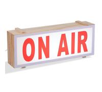 KAILIKETIY Letrero LED de Madera Maciza 30x20 Cm Luz Roja para Decoración de Pared, Señal Luminosa On Air para Interiores, Luz LED Ambiental para Bar, Sala y Oficina