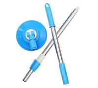 KAILIKETIY Mango Giratorio de Acero Inoxidable para Trapeador, Palo Extensible Azul, Repuesto para Fregona Comercial, Adecuado para Limpieza en Hogar, Oficina, Baño y Cocina
