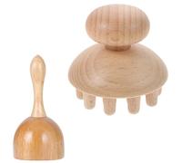KAILIKETIY Masajeador de Madera Diseño Ergonómico para Terapia Doméstica, Herramienta de Masaje Eficaz Que Promueve la Circulación Sanguínea y Facilita el Uso