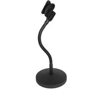 KAILIKETIY Micrófono Negro de Metal de Sobremesa para Soporte Ajustable y Es Reutilizable y Base Pesada que Reduce Vibraciones Estudio Oficina