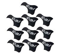 KAILIKETIY Pegatinas Adhesivas Pack de 10 Piezas para Golpeador de Guitarra Clásica 40/41 Pulgadas, Protector Plástico Resistente a Arañazos Diseño Dragón Negro y Plateado para Accesorios