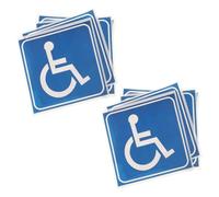 KAILIKETIY Pegatinas Autoadhesivas para Silla de Ruedas, Resistentes al Agua 15 de Pvc Símbolo de Discapacidad y Fáciles de Aplicar en Vehículos y Baños