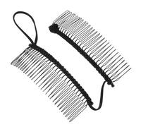 KAILIKETIY Peine Francés Negro de Hierro 30 Dientes para Cabello Grueso y Texturizado, Práctico y Portátil, Adecuado para Ambientes Profesionales y Ejercicio