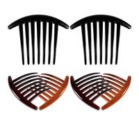 KAILIKETIY Peines Laterales Cabello de Mujer, 6 Piezas, Peines Franceses de Plástico 7 Dientes, Accesorios para Peinar Cabello en Fiestas, Bodas y Uso Diario