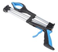KAILIKETIY Pinza para Basura Plegable de 3 Pliegues Mango Largo de Aleación de Aluminio y Pp, Adecuado para Recoger Basura y Almacenar Objetos en Estantes Altos