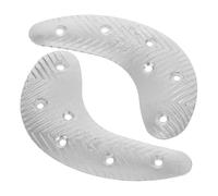KAILIKETIY Placas de Reparación de Talón en Forma de Media Luna de Hierro para Botas de Hombre con Diseño Antideslizante y Tornillos para Protección Versátil
