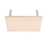 KAILIKETIY Plataforma de Madera Sintética para Hámster Beige Diseño de Segundo Piso, Juguete para Mascotas para Desarrollar Equilibrio y Ejercicio en Jaulas