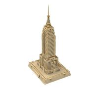 KAILIKETIY Rompecabezas de Madera 3D Dorado Diseño de Edificio Icónico, Material de Basswood, Mejora la Creatividad y Es Adecuado como Obsequio Educativo