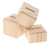 KAILIKETIY Set de 3 Soportes de Exhibición de Anillos de Madera Beige, Organizador Simple y Chic para Mostrar y Almacenar Joyas en Tienda o Colección