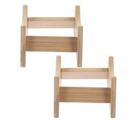 KAILIKETIY Soporte para Barril de Bebidas de Madera 2 Piezas, Base Estable para Dispensador de Agua y Jarra, Estante Resistente para Tarros y Botellas, Accesorio para Cocina y Bar, Uso