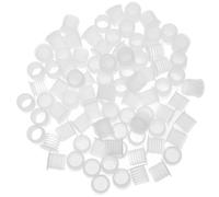 KAILIKETIY Tapones Interiores de Plástico Blanco para Necesidades Profesionales y Almacenamiento Forma Redonda 100 Cierre Hermético y Reutilizables para Botellas de Vino