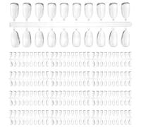 KAILIKETIY Tarjetas de Colores de Uñas Transparentes Ps para Salón de Uñas, 200 Piezas Prácticas y Fáciles de Llevar Estilo Clásico y Elegante