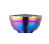 KAILIKETIY Tazón Grueso y Resistente a Caídas Doble Aislamiento de Acero Inoxidable Adecuado para Cocina y Hogar, Diseño para Adultos