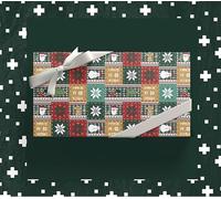 Kailikin Papel de embalaje de regalo de Nochebuena con dibujos animados para niños, caja de regalo de cumpleaños con cinta, papel de libro de alta calidad, papel de color, material de bricolaje hecho