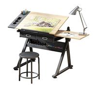 KaiLStore Mesas de dibujo inclinable, escritorio de arte ajustable, mesa de estudio de arte, mesa de dibujo de arce, escritorio de dibujo para niños y adultos
