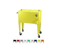 Kailua Cooler - Nevera Americana, Carro refrigerador, Enfriador de Bebidas (Amarillo)