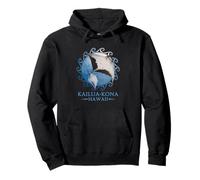 Kailua-Kona Hawaii Mantarraya Manta Raya Animales Oceánicos Sudadera con Capucha