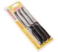 KAIMANO KTS031406N Set de 6 Cuchillos para Carne, Acero Inoxidable, Negro, 28x10x3 cm, 6 Unidades