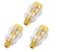 Kaimeilai 3 Piezas Mini Lubricador De Línea, Mini Lubricadores de Aceite, Lubricador para Engrasar Herramientas, para Tubos de Herramientas neumáticas y de compresor de Aire