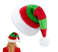 kaiop Gorros de Papá Noel para Adultos | Gorro De Santa Claus Navideño,Gorro Navideño Cómodo Extra Grueso | para Adultos Hombres Mujeres Fotos Invierno Villancicos Oficina Año Nuevo Fiestas Reuniones