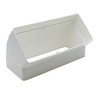 Kair Codo vertical de 45 grados, 220 mm x 90 mm, adaptador de conducto de plástico rectangular