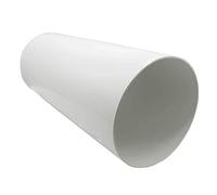 Kair Tubo de conducto de plástico de 150 mm - 350 mm de longitud corta, canal recto rígido