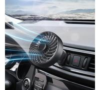 KairvTei Ventilador de ventilación USB para coche con soporte de gancho, ventilador portátil de clip de ventilación seguro para coche, ventiladores de clip de refrigeración de 5 V/1 A para coche, 3