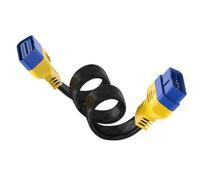 KAISAL Cable de extensión OBD2 de 16 pines macho a hembra, cable extensor OBD2 trenzado de nailon, transferencia de datos de alta velocidad, cable de extensión OBD-II flexible para diagnóstico de