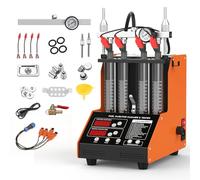 KAISAL CN100 220V Limpiador y Probador de Inyector de Combustible Automotriz, Máquina de Limpieza Ultrasónica de Inyectores de Combustible, Kit de Comprobador y Limpiador de Inyectores de Combustible