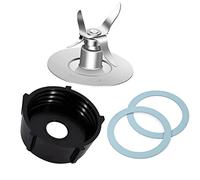 KaiSenWo Piezas de repuesto para conjunto de cuchillas de licuadora Oster con cuchilla Fusion de 4 puntos 4961 y tapa inferior de tarro 4902 y 2 juntas de goma