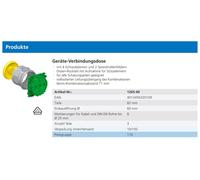 Kaiser 1265-40 Caja de conexión de equipos de construcción de hormigón con pi...