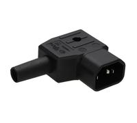 Kaiser 747/SW 10A IEC C14 RA 240V macho en línea Easy Wire enchufe en ángulo recto negro