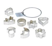 ORIGINAL KAISER Cookie Cutters - Moldes para Galletas con 8 Formas Medianas Distintas, Acero Inoxidable