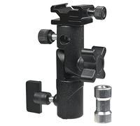 Kaiser Fototechnik 1203 Articulación con schirmhalterung (klemmschuh Adaptador, Conector Rosca (1/4 - 3/8 Pulgadas))