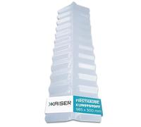 KAISER plastic® Campana transparente | cubierta de techo ondulado de plástico | paneles de techo resistente a la intemperie | toldo | Sinus 76/18 - 30 x 98,5 cm | 1 unidad