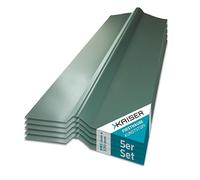 KAISER plastic® Cubierta para tejado de plástico ondulado, resistente a la intemperie, trapecio y seno, 76/18 - 37 x 98,5 cm, 5 unidades