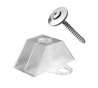 KAISER plastic® Juego de 100 espaciadores y tornillos, juego de fijación para placas trapezoidales 70/18 y 76/18, fabricado en Alemania, para todo tipo de placas onduladas