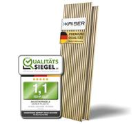 Kaiser plastic® Juego de 2 paneles acústicos de madera 3D, color: roble, paneles de madera en diferentes formatos, paneles de pared de funier de madera y fieltro, aspecto moderno de madera (120 x 60