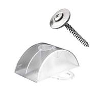 KAISER plastic Juego de 50 tornillos espaciadores y tornillos para placas sinusoidales 76/18 - V2A 4,5 x 45 mm Torx TX20, anillo de sellado de 20 mm - Espaciadores resistentes a los rayos UV