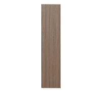 Kaiser plastic® Paneles acústicos, color: nogal, paneles de pared en diferentes formatos, listones de madera y fieltro, revestimiento moderno para paredes (270 x 60 cm, 2 unidades)