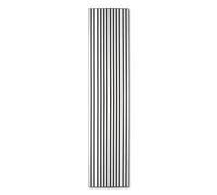 KAISER plastic® Paneles acústicos de fieltro, color: blanco/negro, paneles de pared en formato 240 x 60 cm, listones en el exterior de fieltro, revestimiento moderno de pared (240 x 60 cm, 1 unidad)