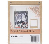 Kaisercraft Álbum Polaroid Pequeño, MDF, Metal, marrón, 4.3x5.5x0.5 Inches