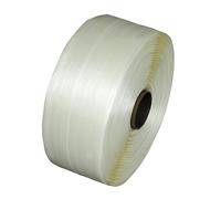 kaiserkraft | Cinta fuerte de PET encolada | para portabobinas | UE 2 unidades | Ø interior 76 mm | anchura de cinta 16 mm